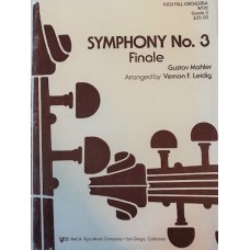 Symphony No. 3 Finale. By Gustav Mahler. Arr by Vernon F Leidig