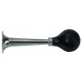 Cheer Horn. Chrome coated Black rubber ball Red deco cord
